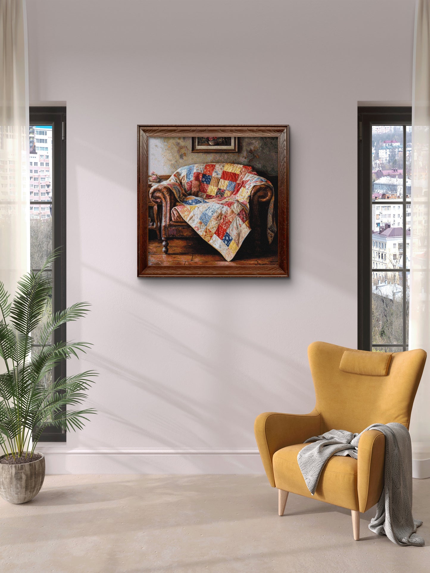 Quilt on a chair