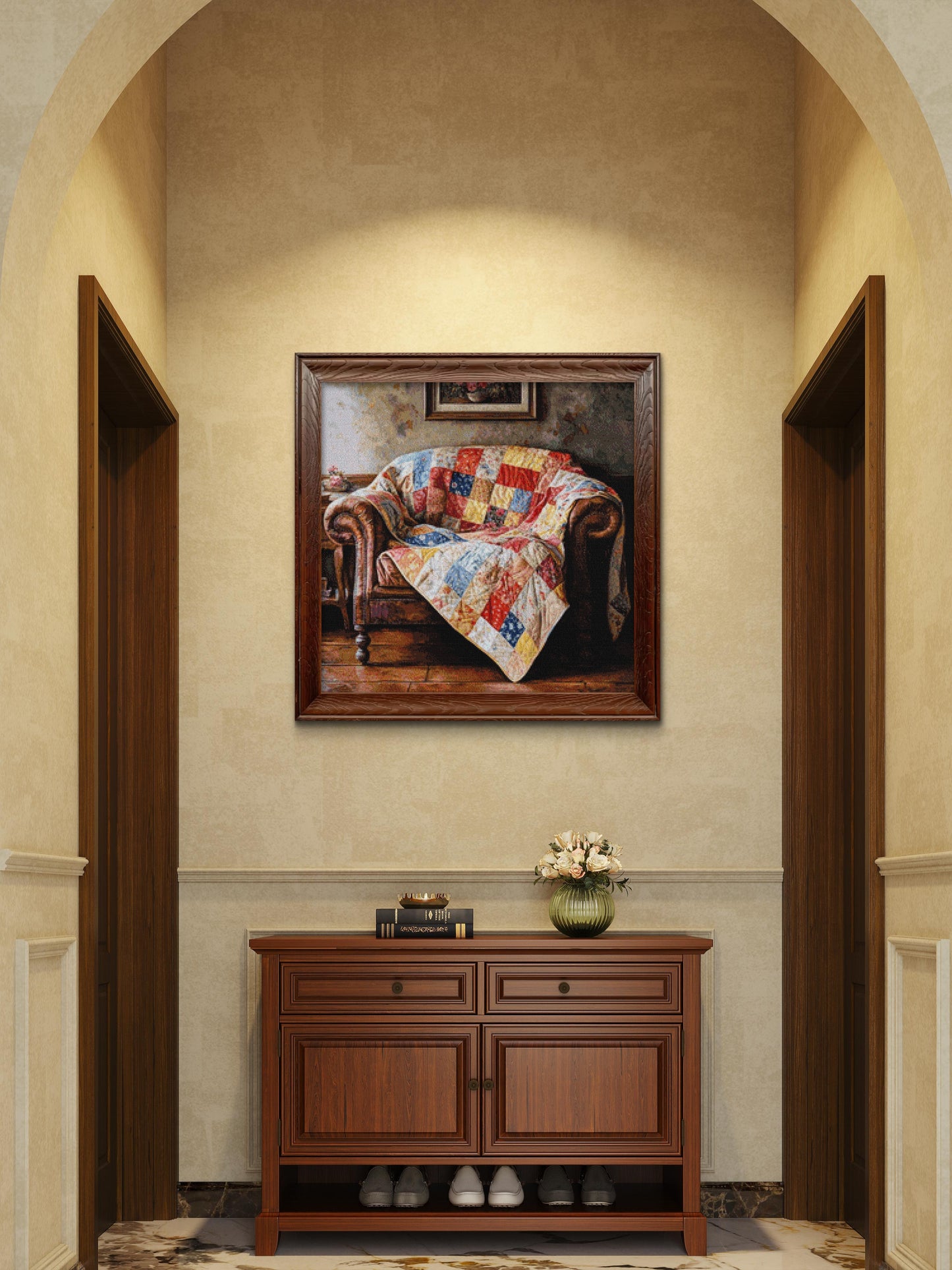 Quilt on a chair