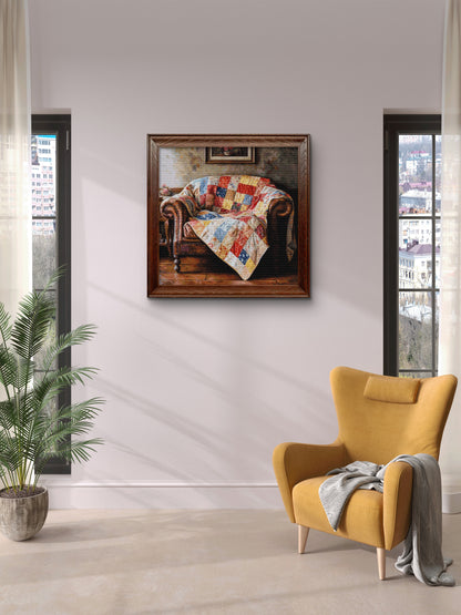 Quilt on a chair