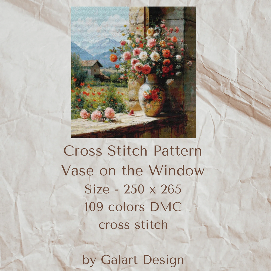 Vase on a window ledge
