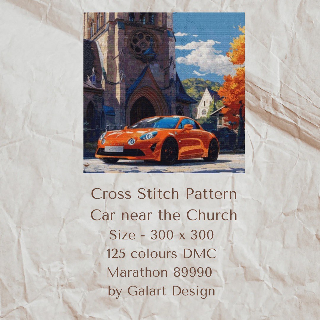 Car by the church