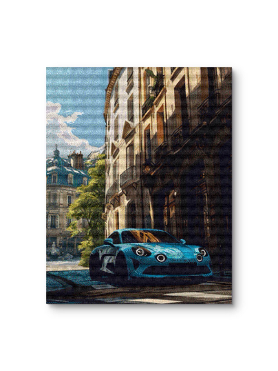 Blue car