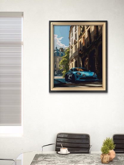 Blue car