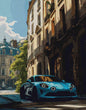 Blue car