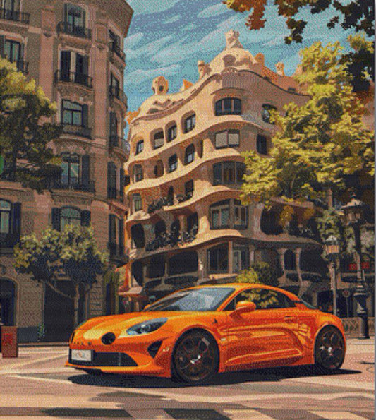 Car in the city